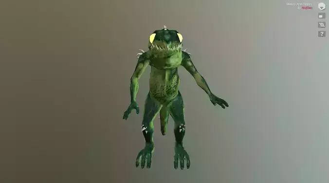 Mirken Acid Spitter Low-poly 3D model