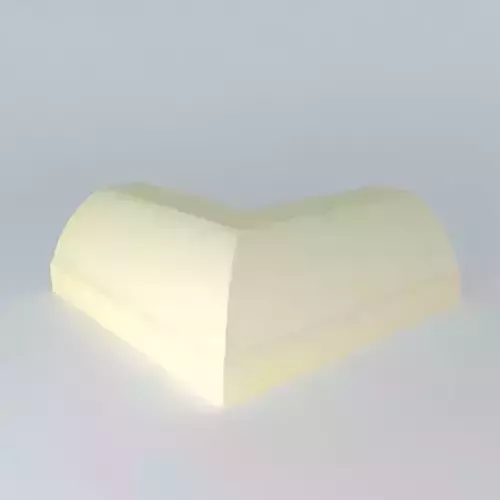 Ceiling inwards corner molding Free 3D model