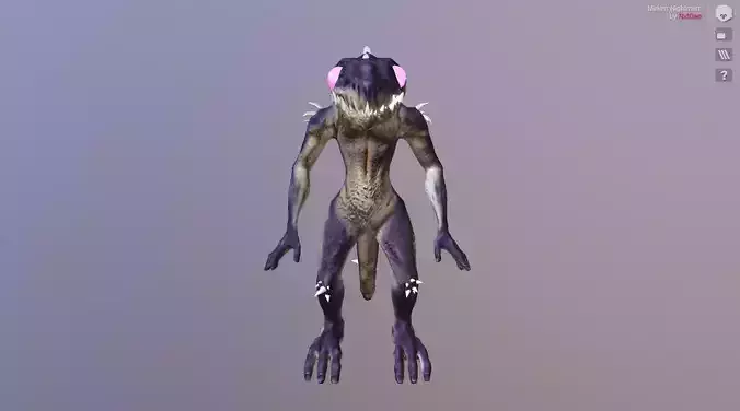 Mirken Nightmere Low-poly 3D model