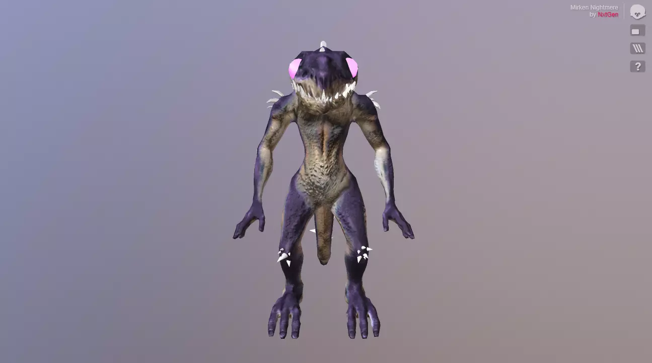 Mirken Nightmere Low-poly 3D model_0