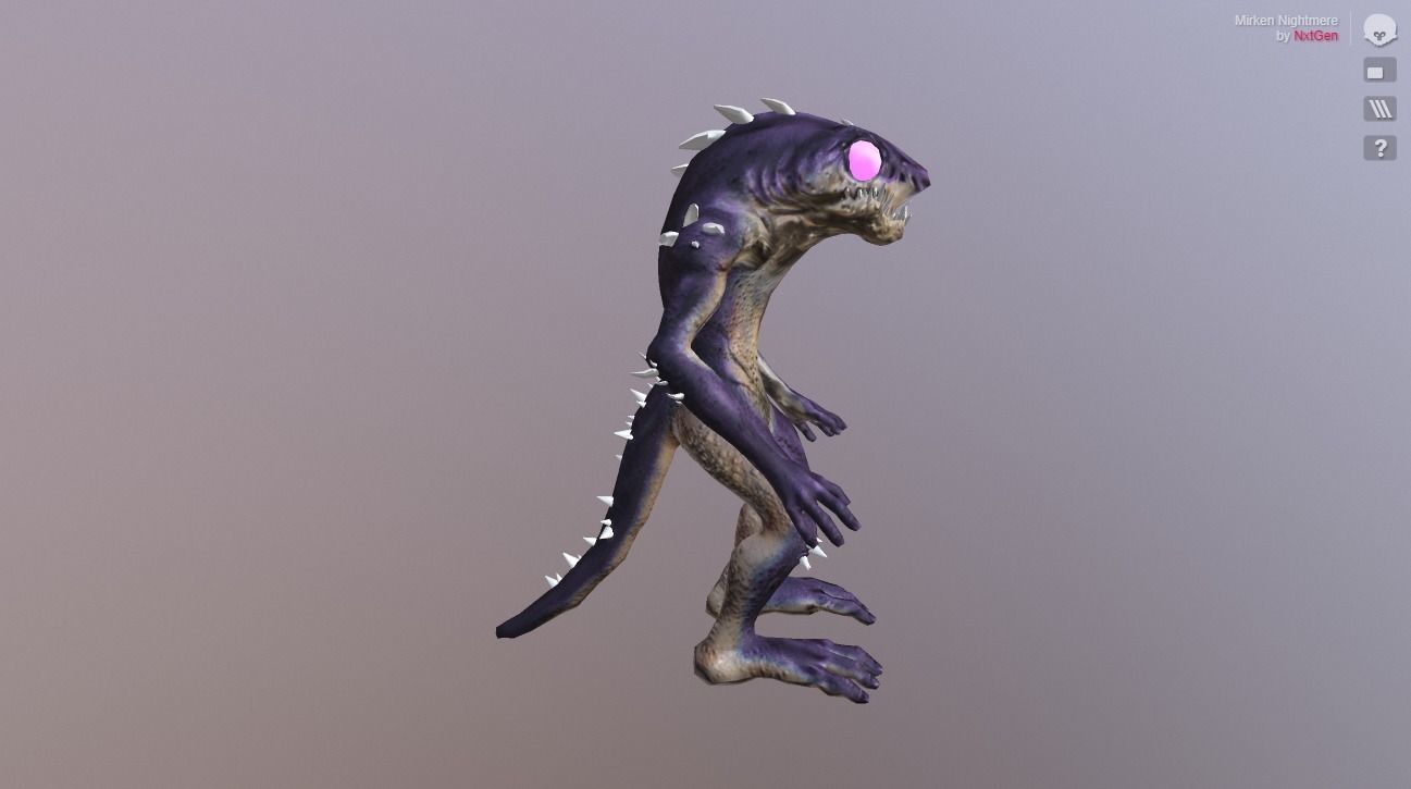 Mirken Nightmere Low-poly 3D model_2