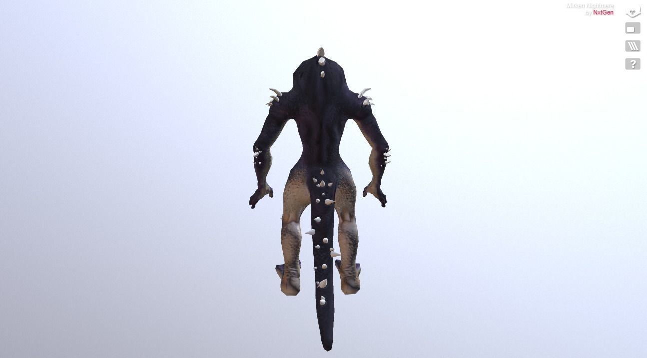 Mirken Nightmere Low-poly 3D model_3