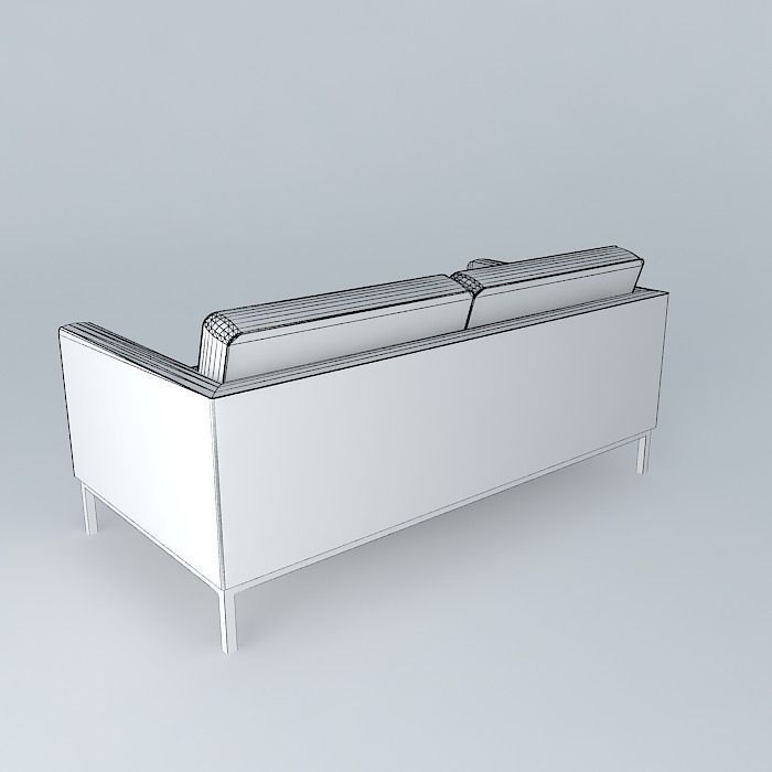 Florence Knoll Settee Free 3D model_4