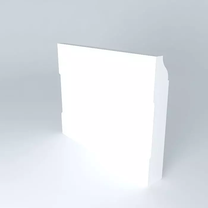 Plain base molding Free 3D model_0