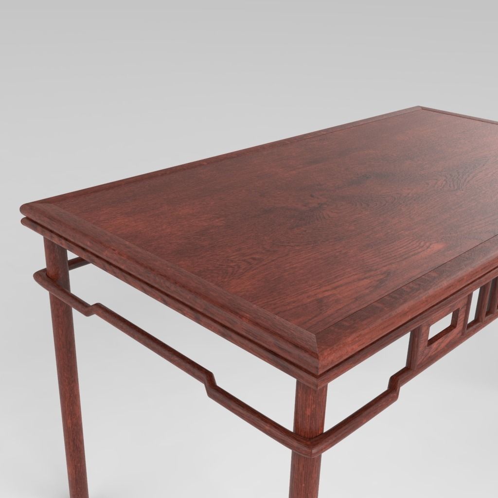 Traditional Chinese Furniture - Display Rack 1 with PBR textures 3D model_21