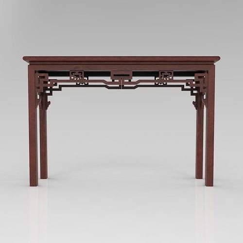 Traditional Chinese Furniture - Display Rack 1 with PBR textures 3D model