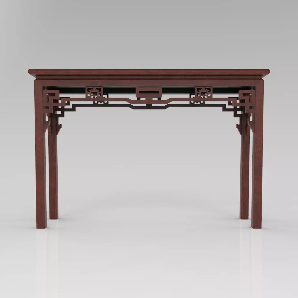 Traditional Chinese Furniture - Display Rack 1 with PBR textures 3D model_0