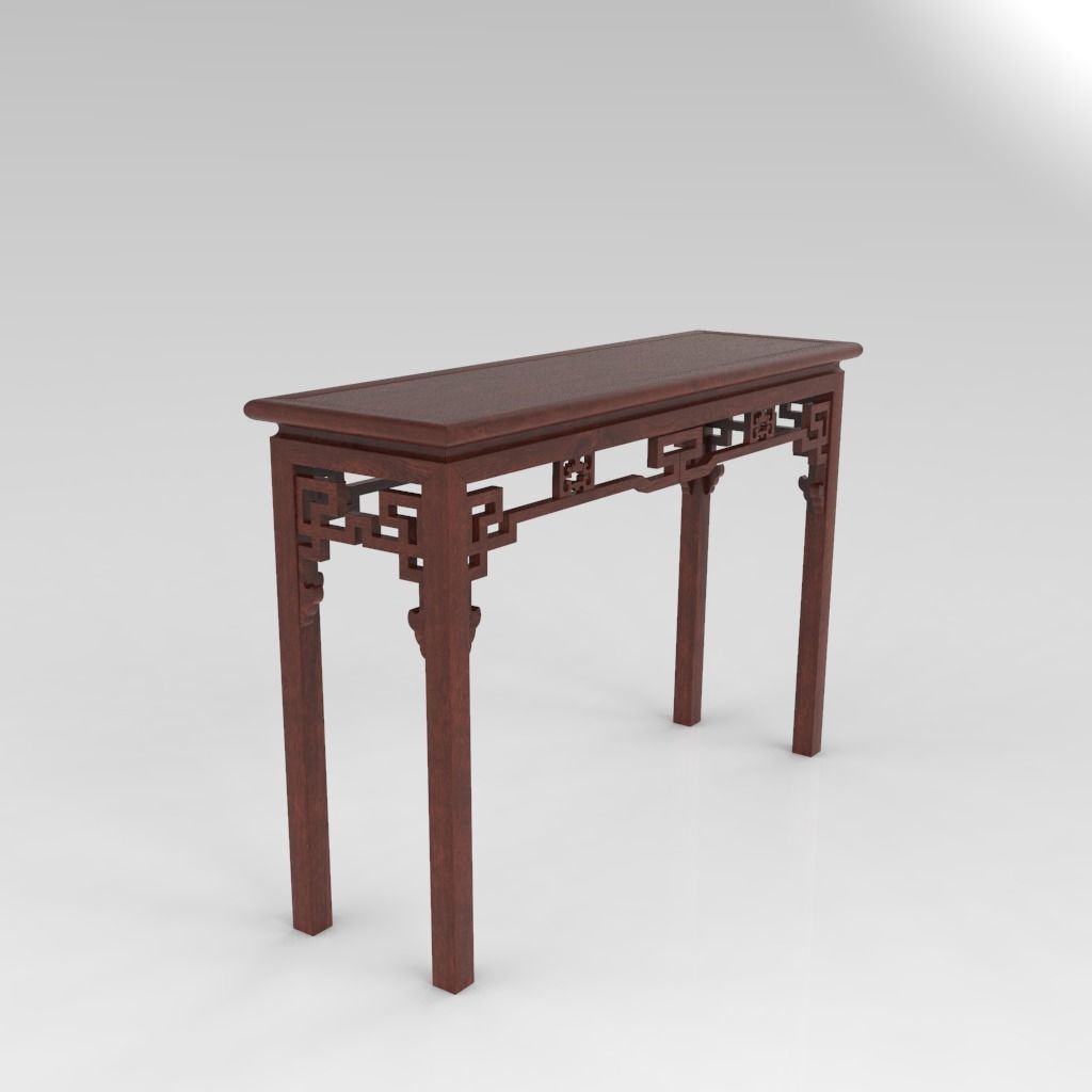 Traditional Chinese Furniture - Display Rack 1 with PBR textures 3D model_6