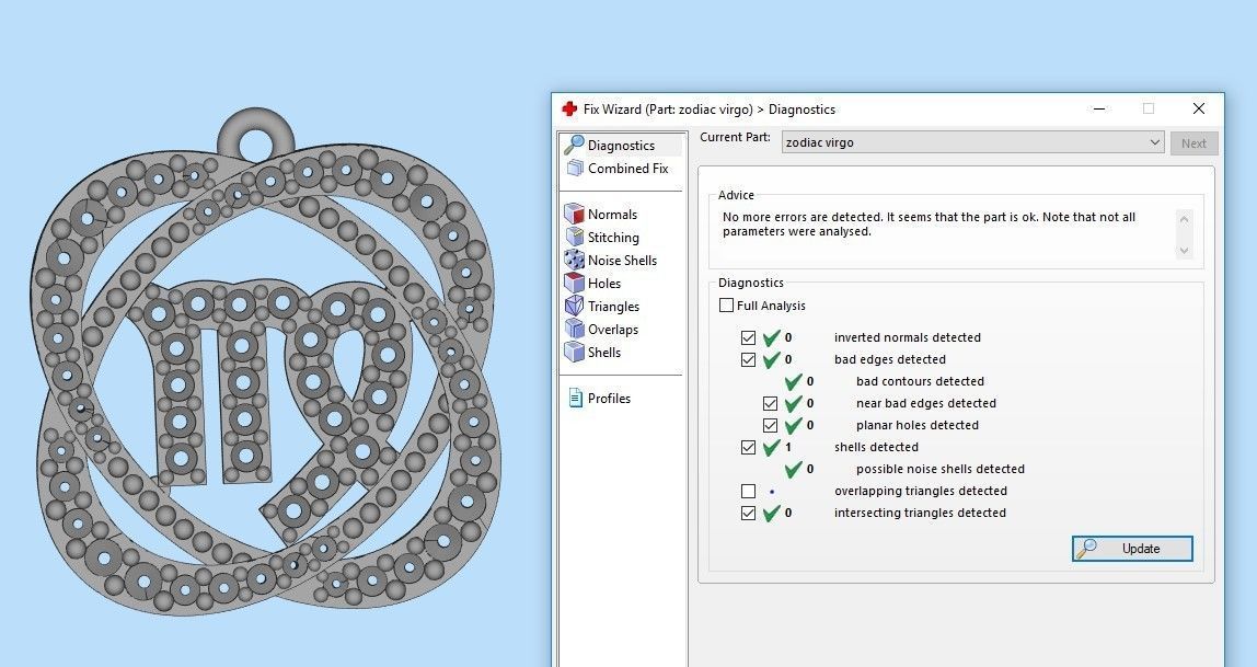 pendants zodiac capricorn and virgo 3dm stl 3D print model 3D print model_13
