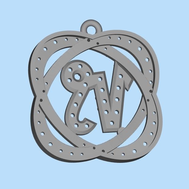 pendants zodiac capricorn and virgo 3dm stl 3D print model 3D print model_22