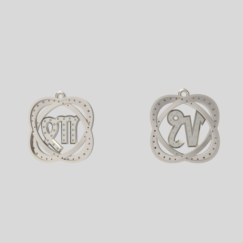 pendants zodiac capricorn and virgo 3dm stl 3D print model 3D print model_5