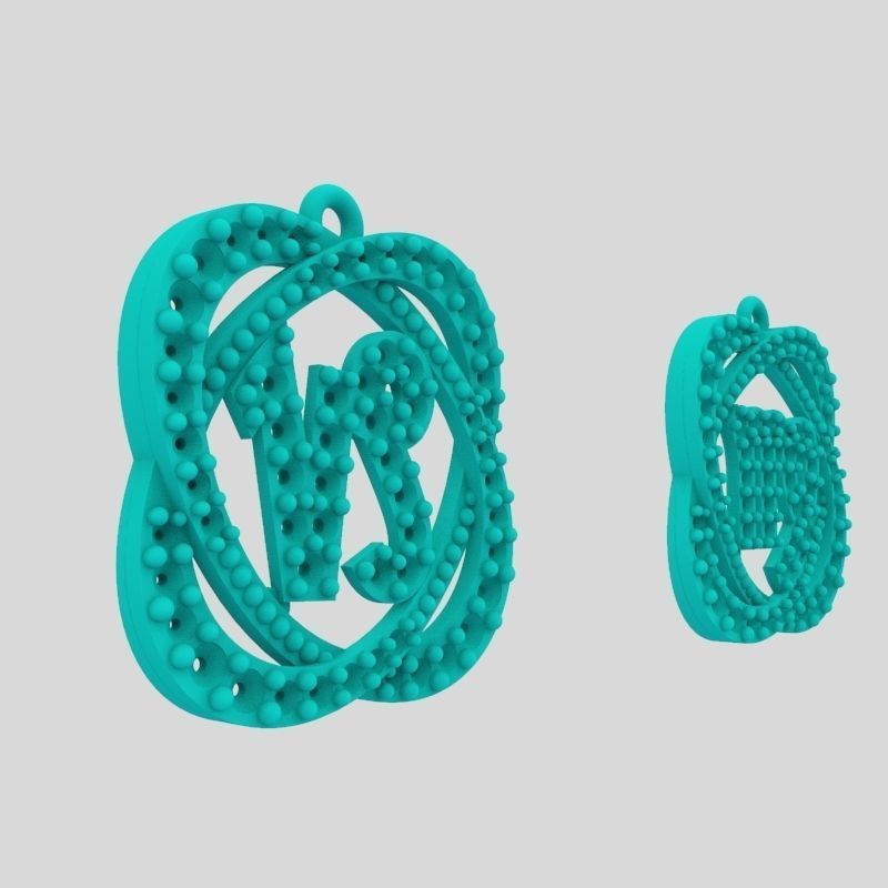 pendants zodiac capricorn and virgo 3dm stl 3D print model 3D print model_10