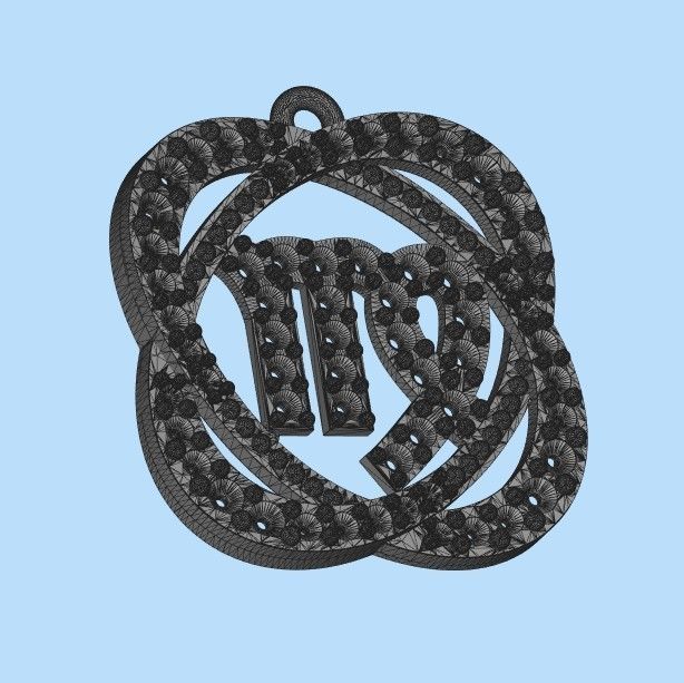 pendants zodiac capricorn and virgo 3dm stl 3D print model 3D print model_14