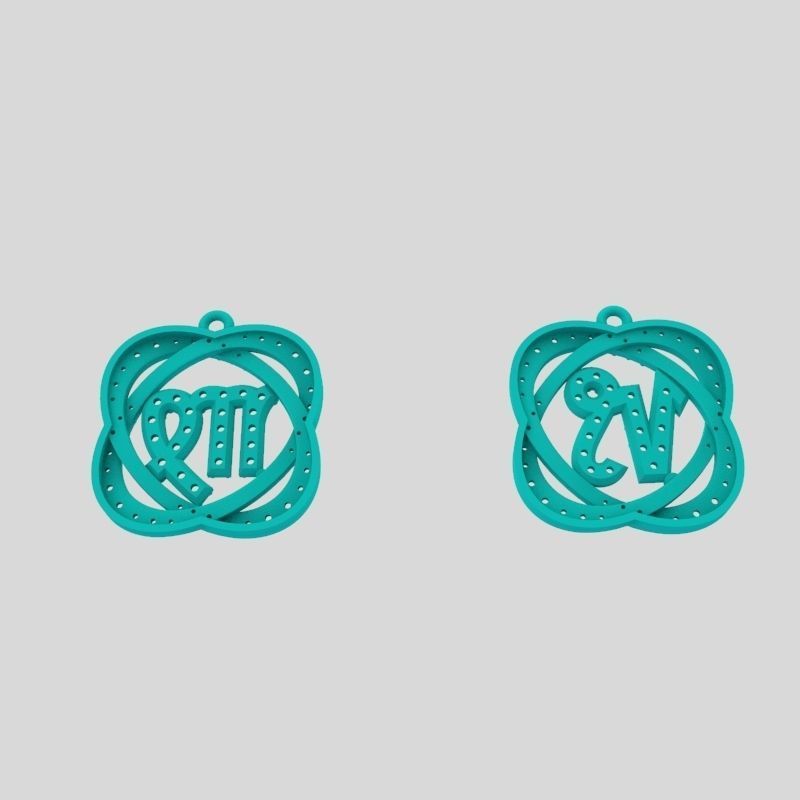 pendants zodiac capricorn and virgo 3dm stl 3D print model 3D print model_11