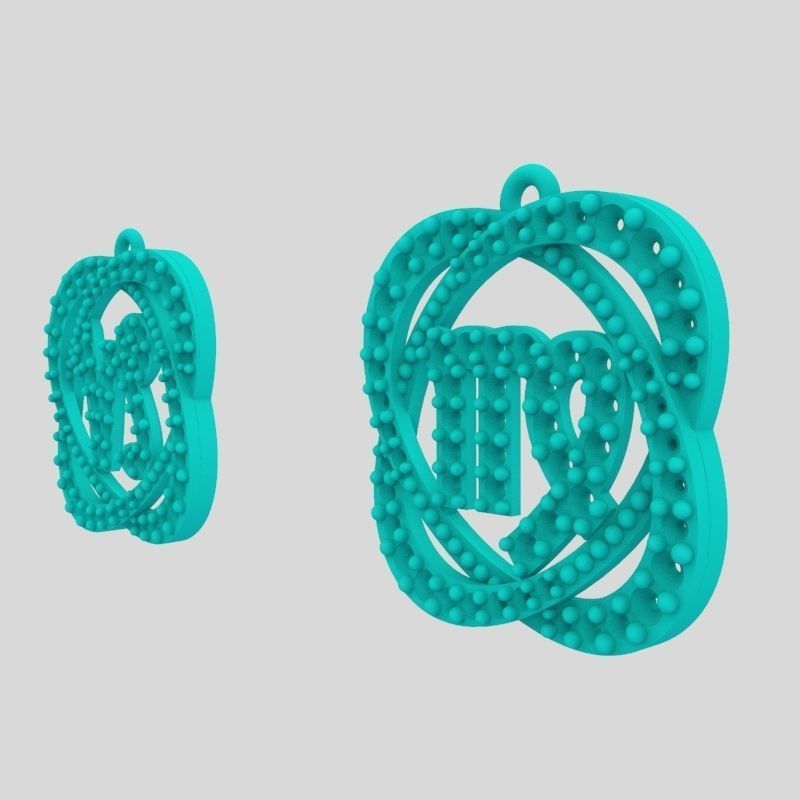pendants zodiac capricorn and virgo 3dm stl 3D print model 3D print model_9