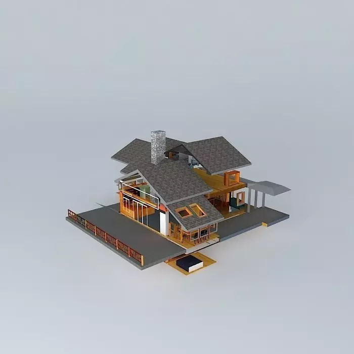 Bridgton House Free 3D model
