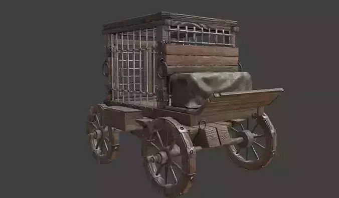 medieval prisoner transport cart