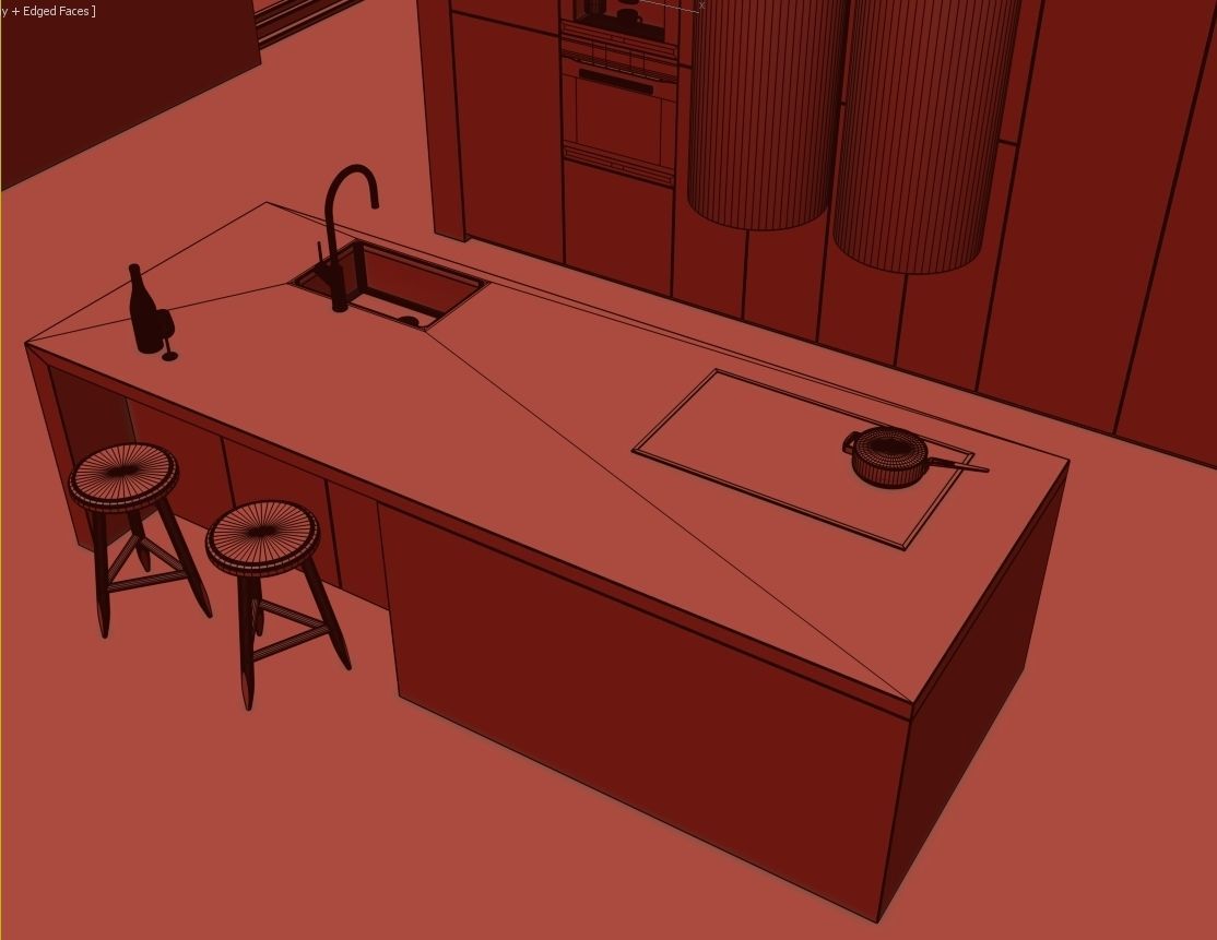 Kitchen 3 3D model_16