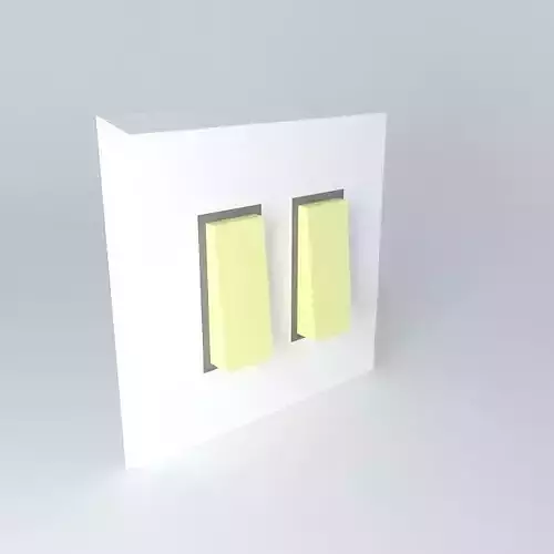 Light jack button Free 3D model