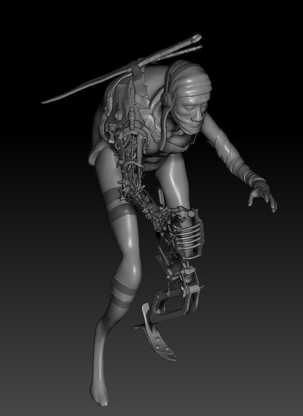 steampunk insect  3D model_2