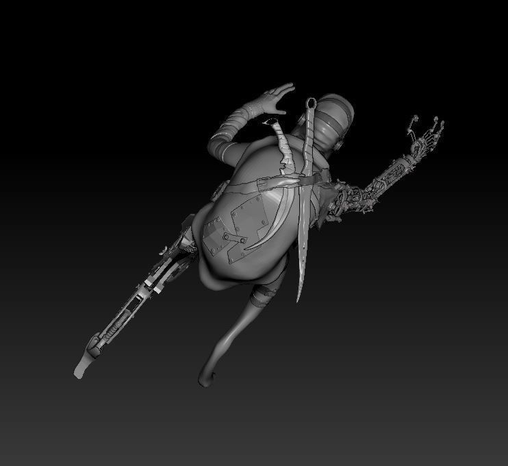 steampunk insect  3D model_1