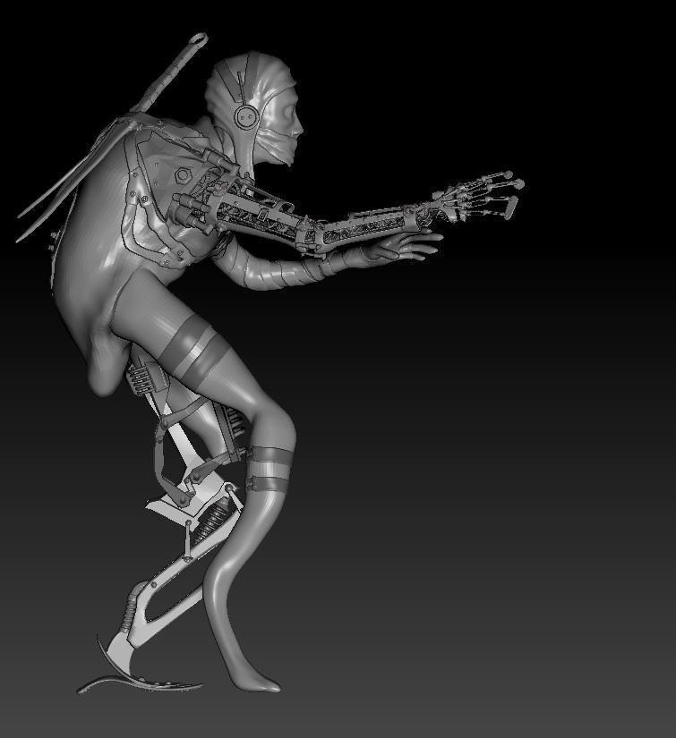 steampunk insect  3D model_3