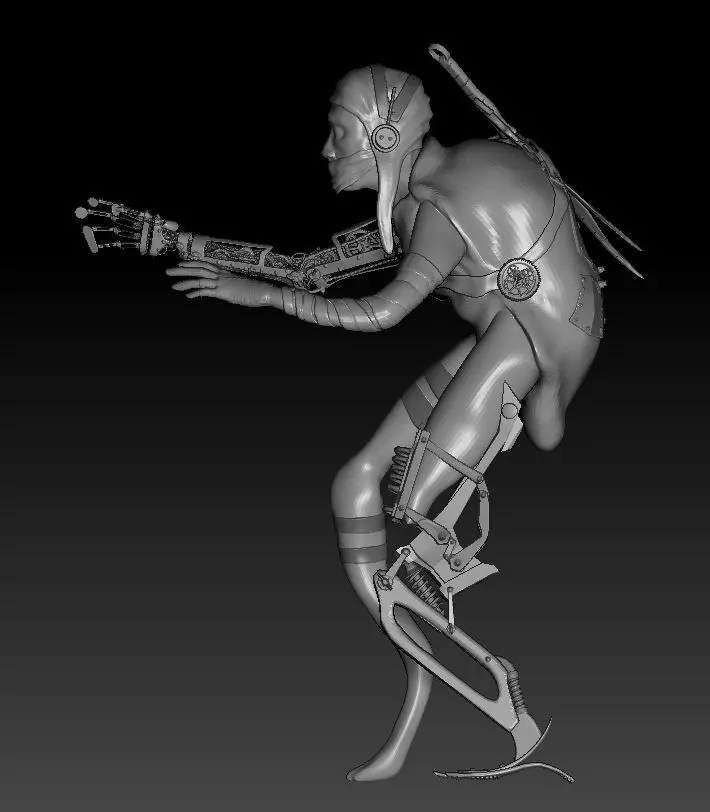 steampunk insect  3D model_0