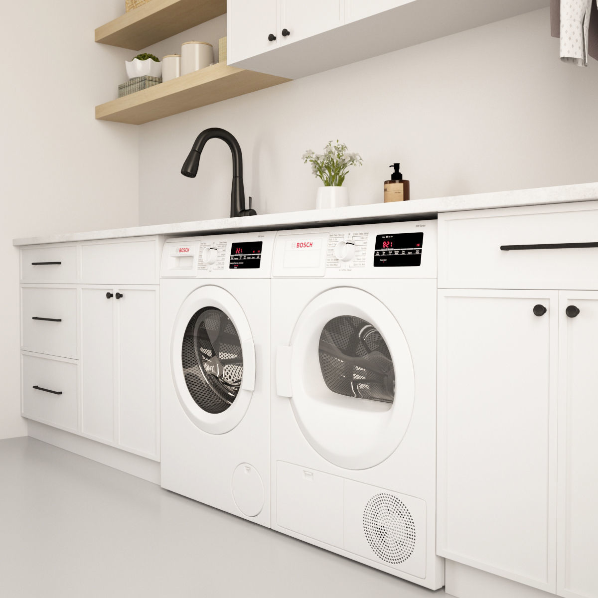 Laundry I Collection bosch washing machine - bosch washing ma... 3D model_3