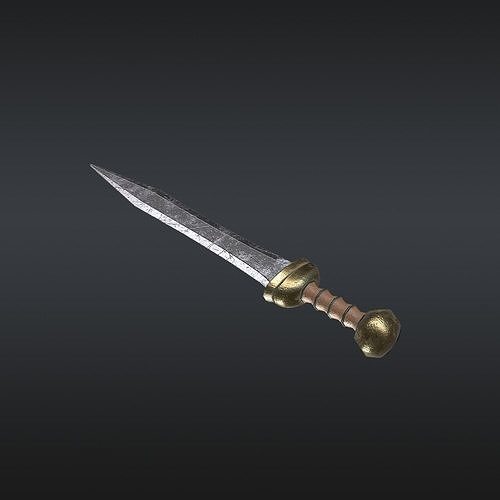 Roman Sword Free low-poly 3D model