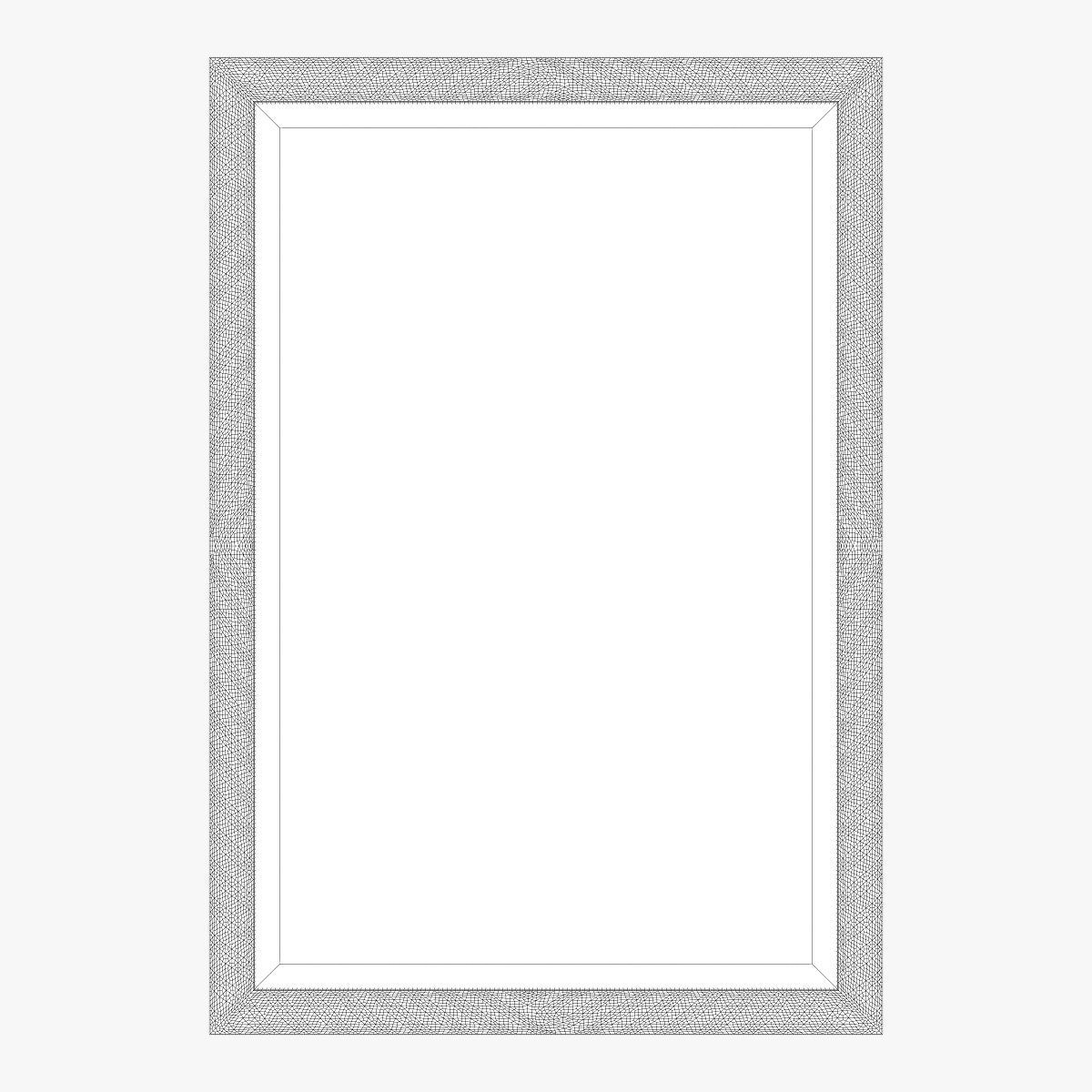 Uttermost alshon metallic silver mirror 3D model_3