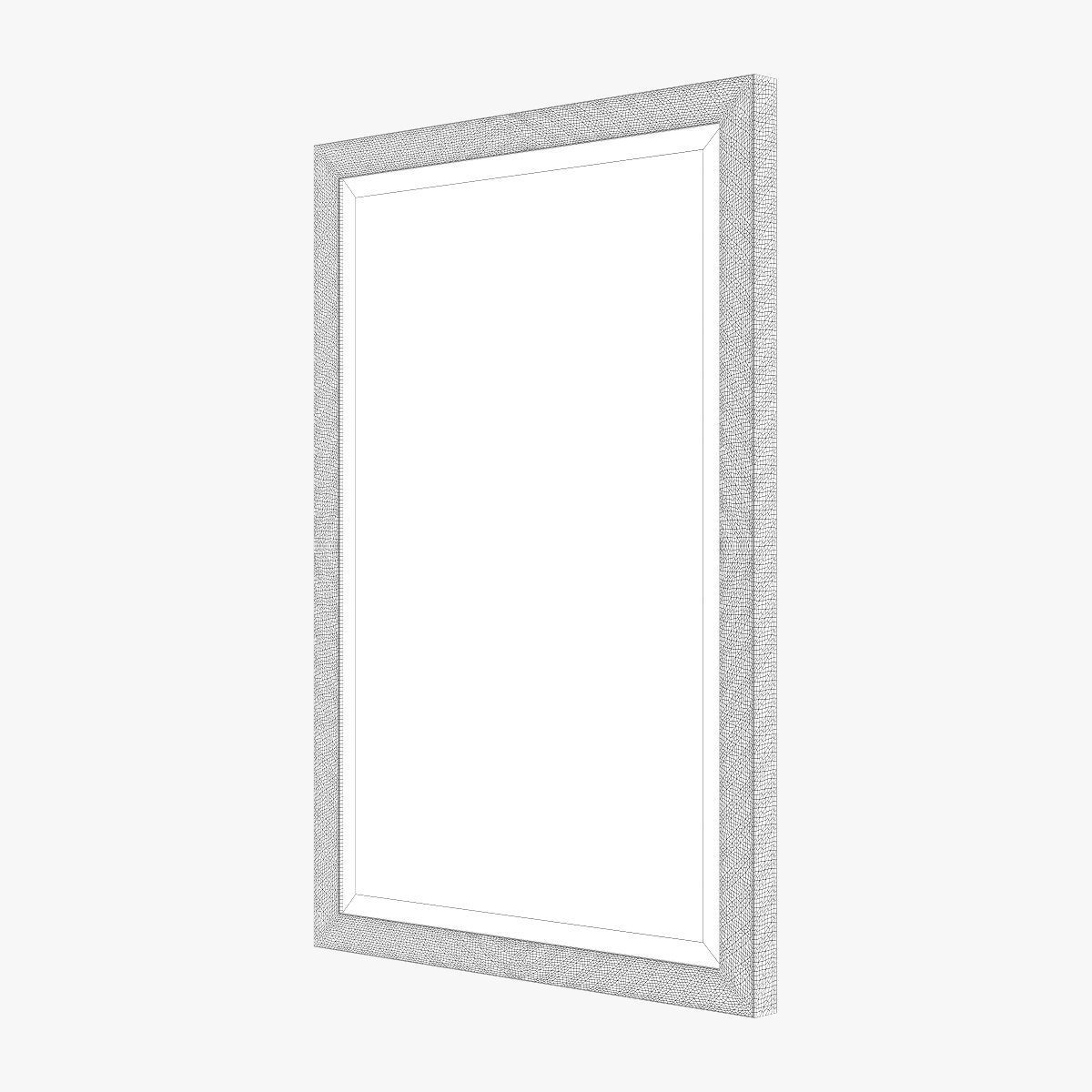 Uttermost alshon metallic silver mirror 3D model_4