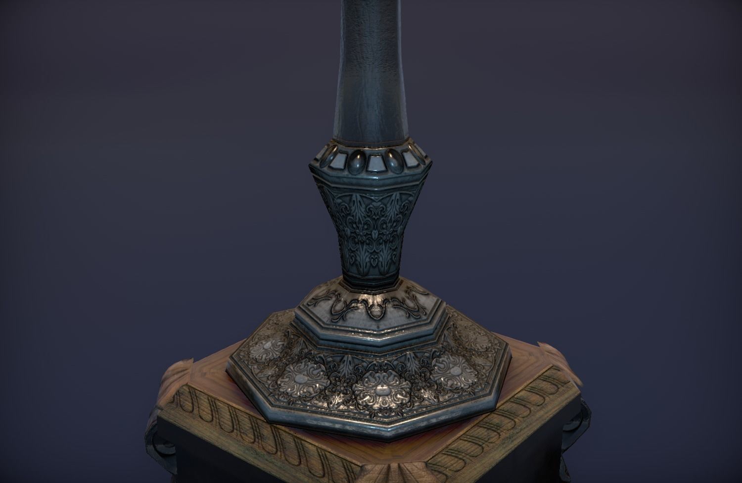 Chandelier floor standing  Low-poly 3D model Low-poly 3D model_8