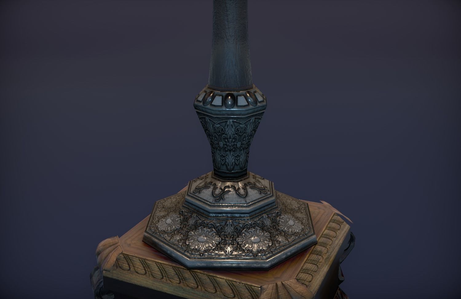 Chandelier floor standing  Low-poly 3D model Low-poly 3D model_7