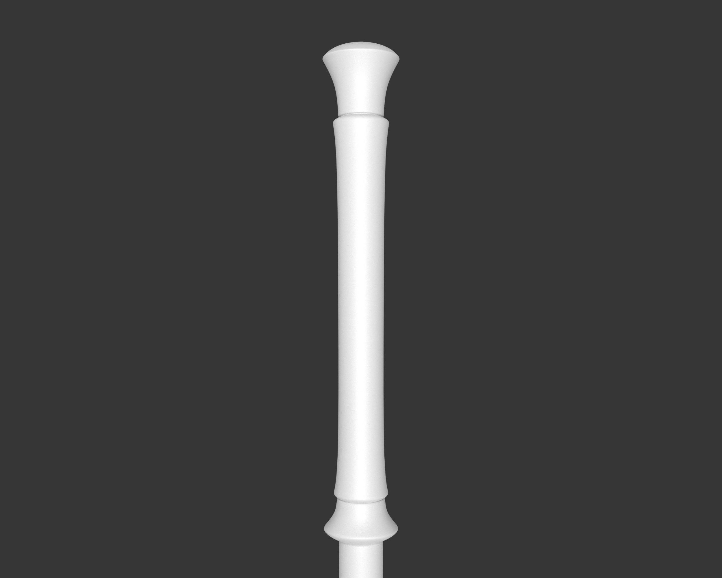 Medieval Elegant Weapon Axe Low-poly 3D model_13
