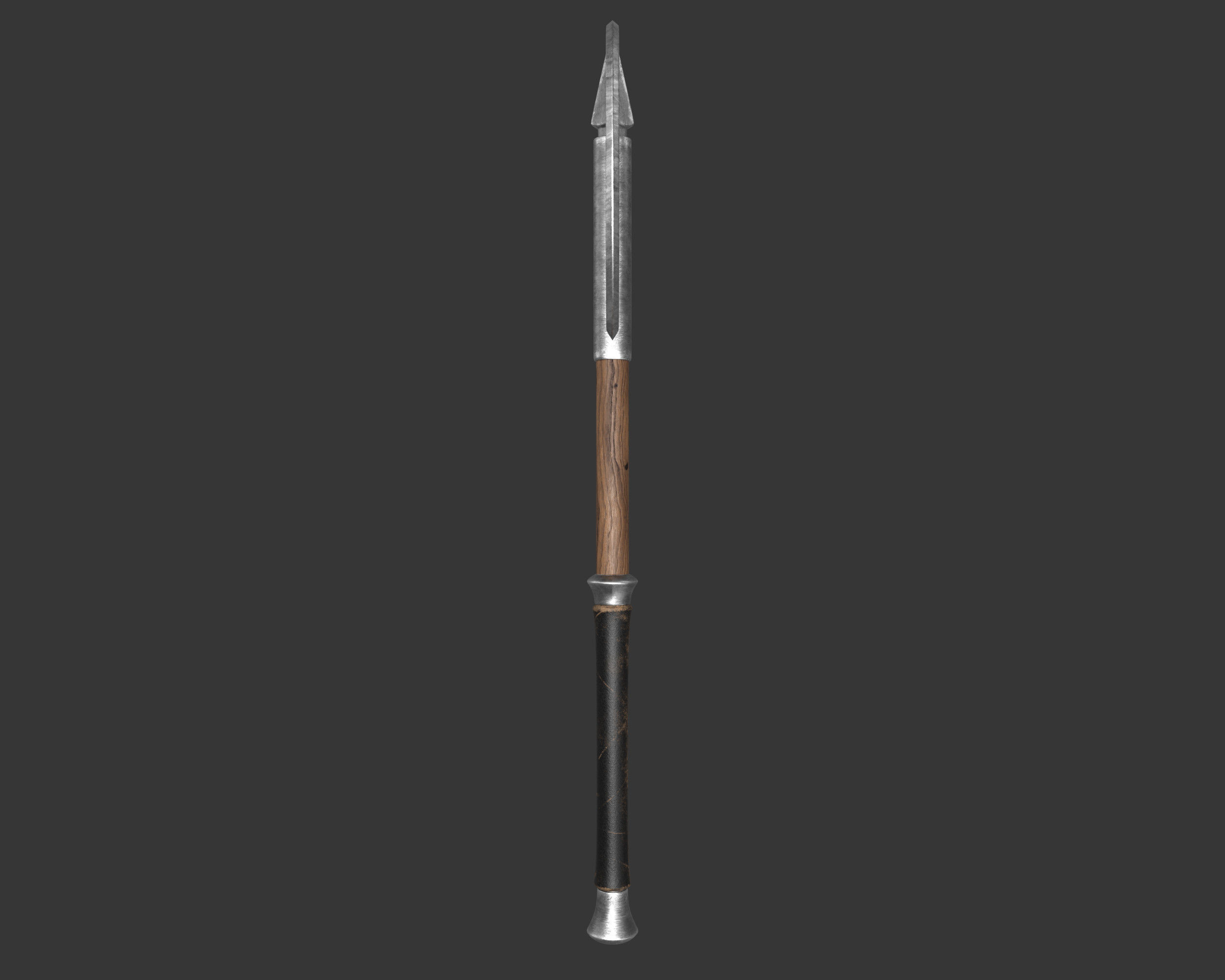 Medieval Elegant Weapon Axe Low-poly 3D model_6