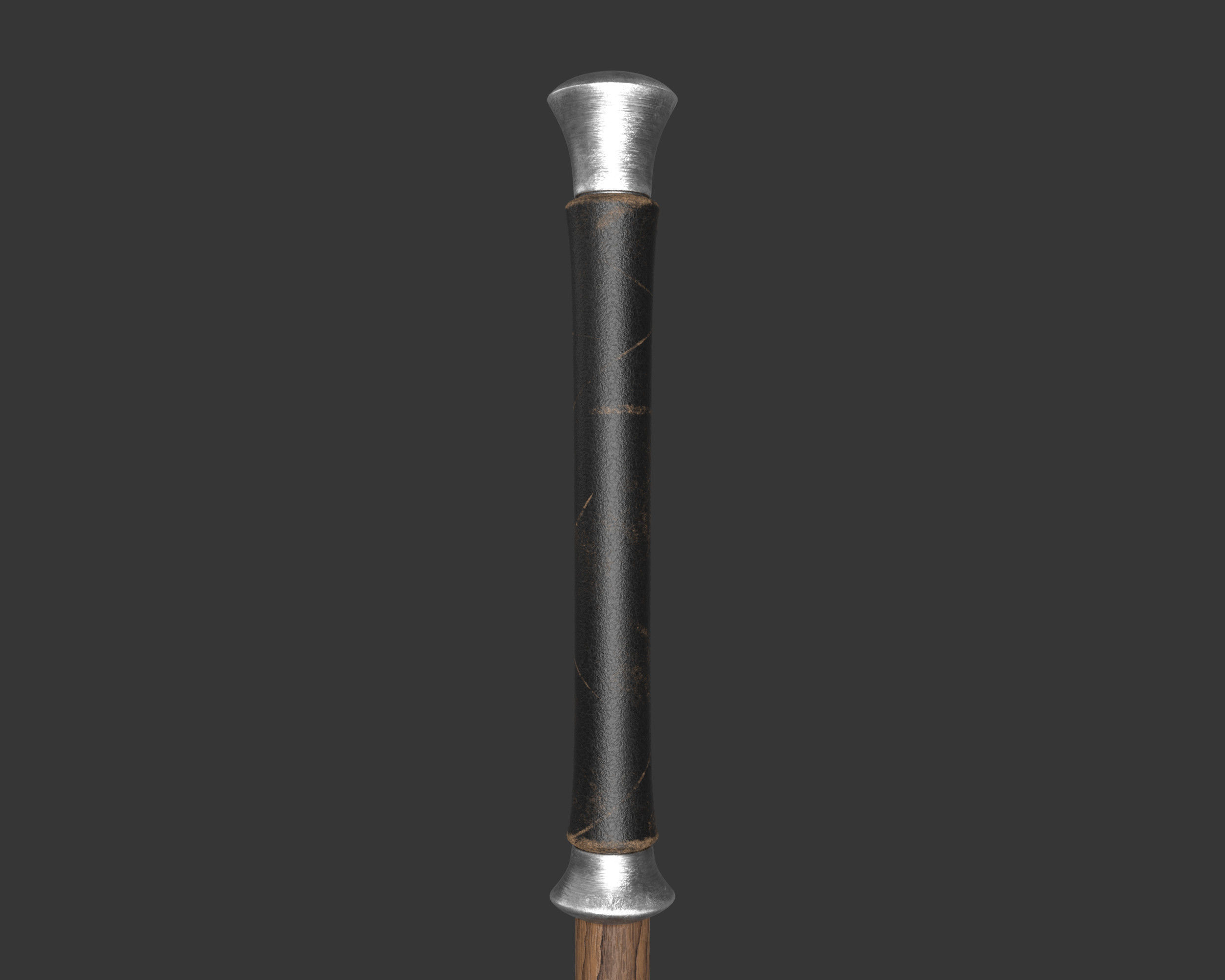 Medieval Elegant Weapon Axe Low-poly 3D model_12