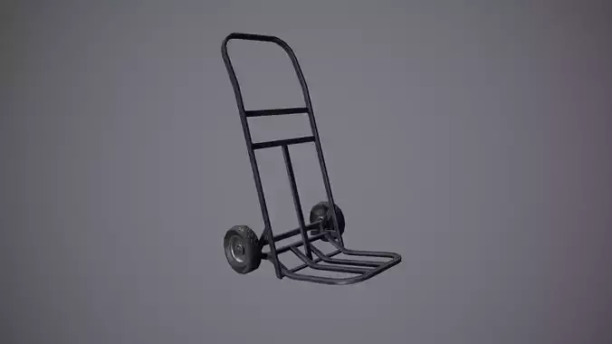 Stylized Hand Truck - Trolley Prop