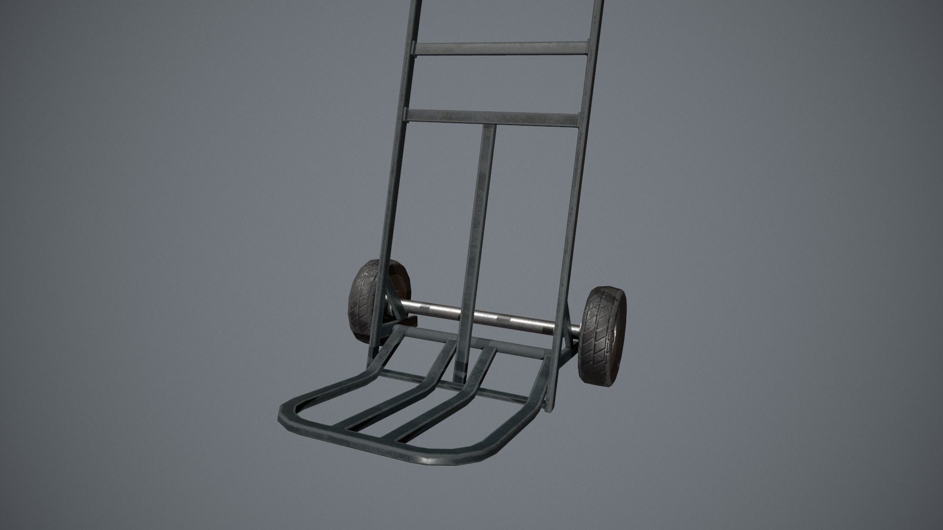 Stylized Hand Truck - Trolley Prop Low-poly 3D model_6