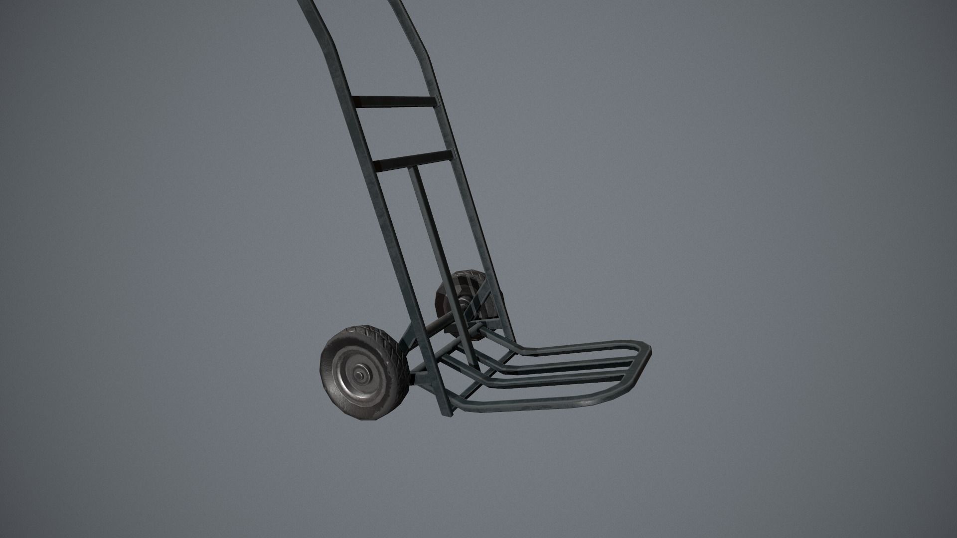 Stylized Hand Truck - Trolley Prop Low-poly 3D model_5