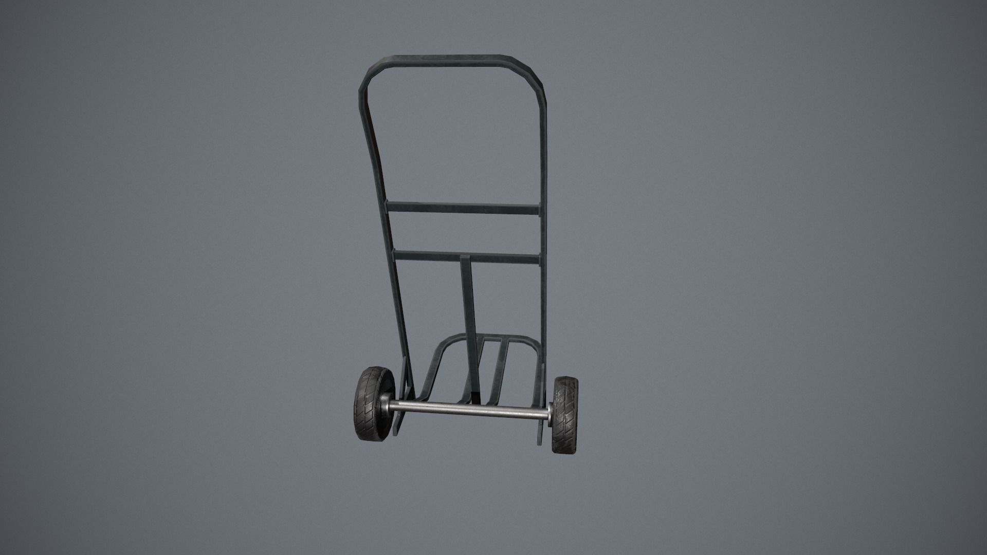 Stylized Hand Truck - Trolley Prop Low-poly 3D model_4