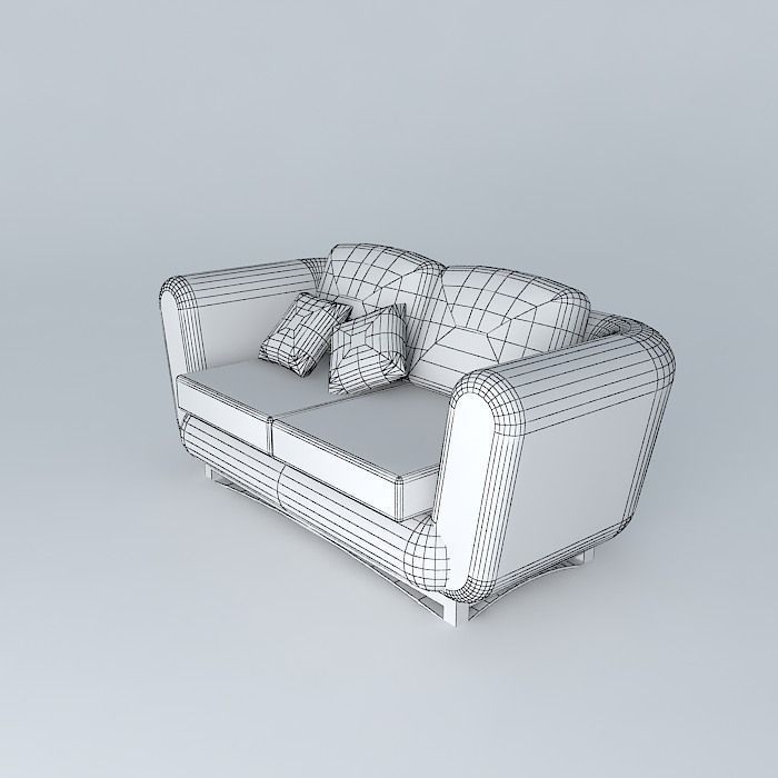 couch modern sofa Free 3D model_4