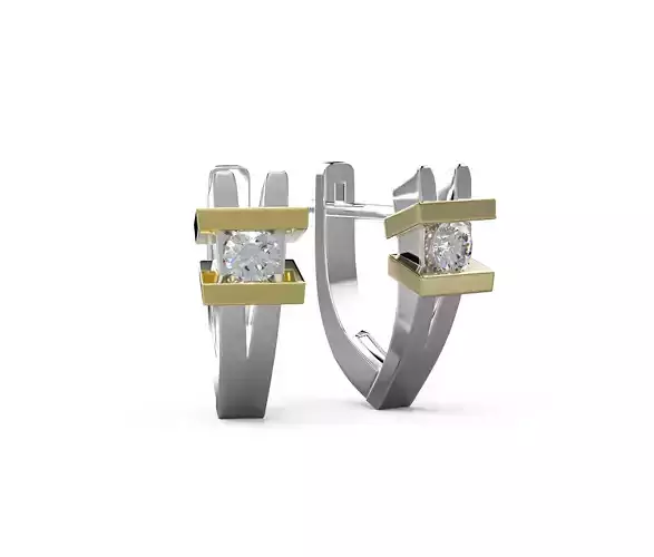 140305 E Earrings with stright lines 