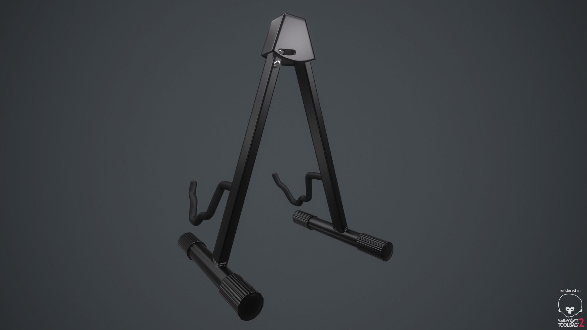 Guitar stand soundking Low-poly 3D model_1
