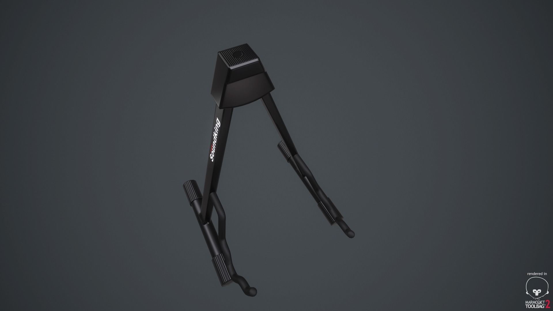 Guitar stand soundking Low-poly 3D model_2
