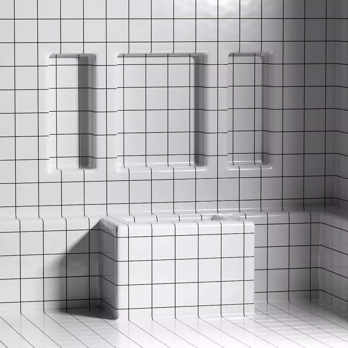 Rounded Tile by Dtile 3D model