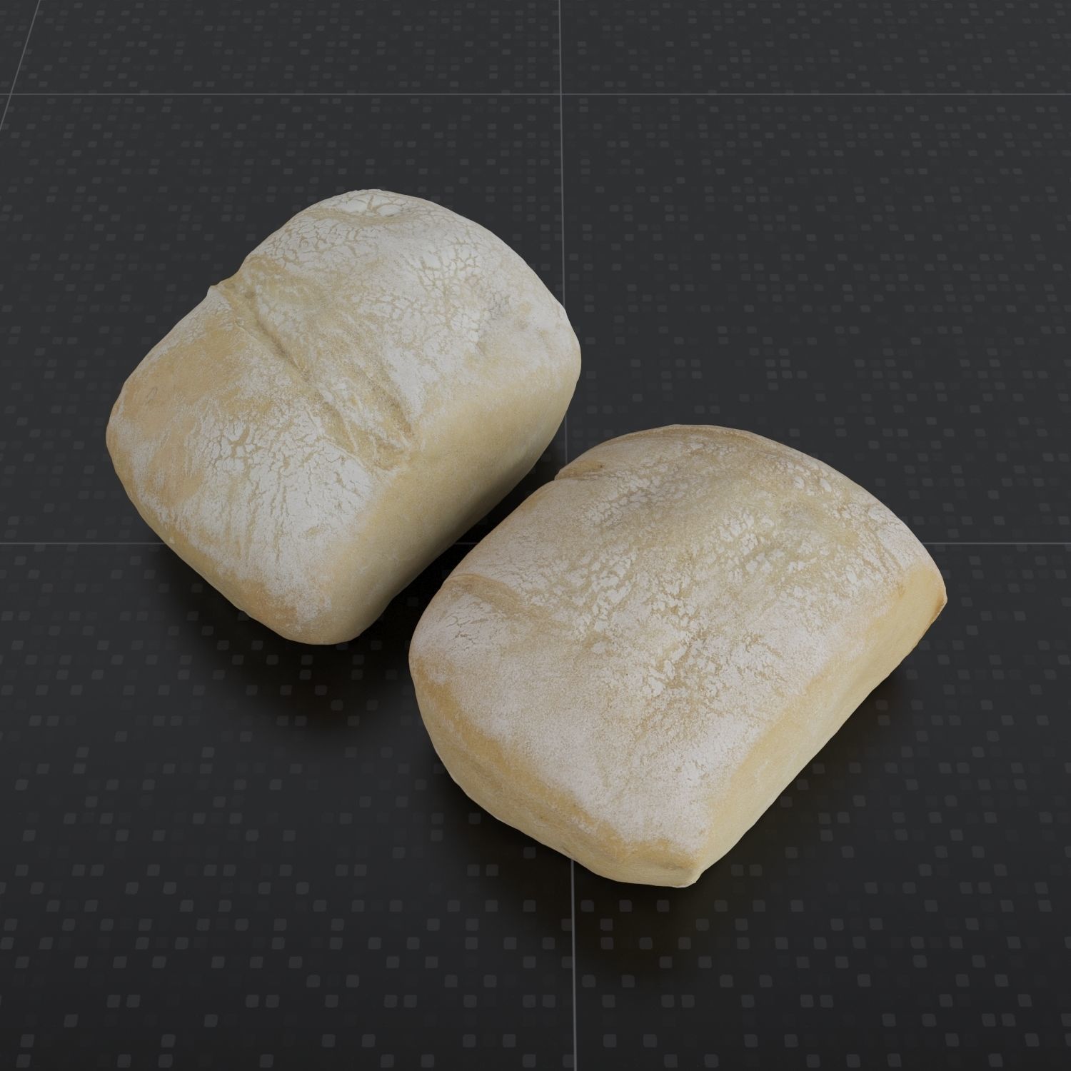 Bread Set 01 3D model_6