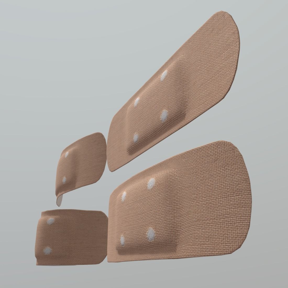 Sticking Plaster Low-poly 3D model_4