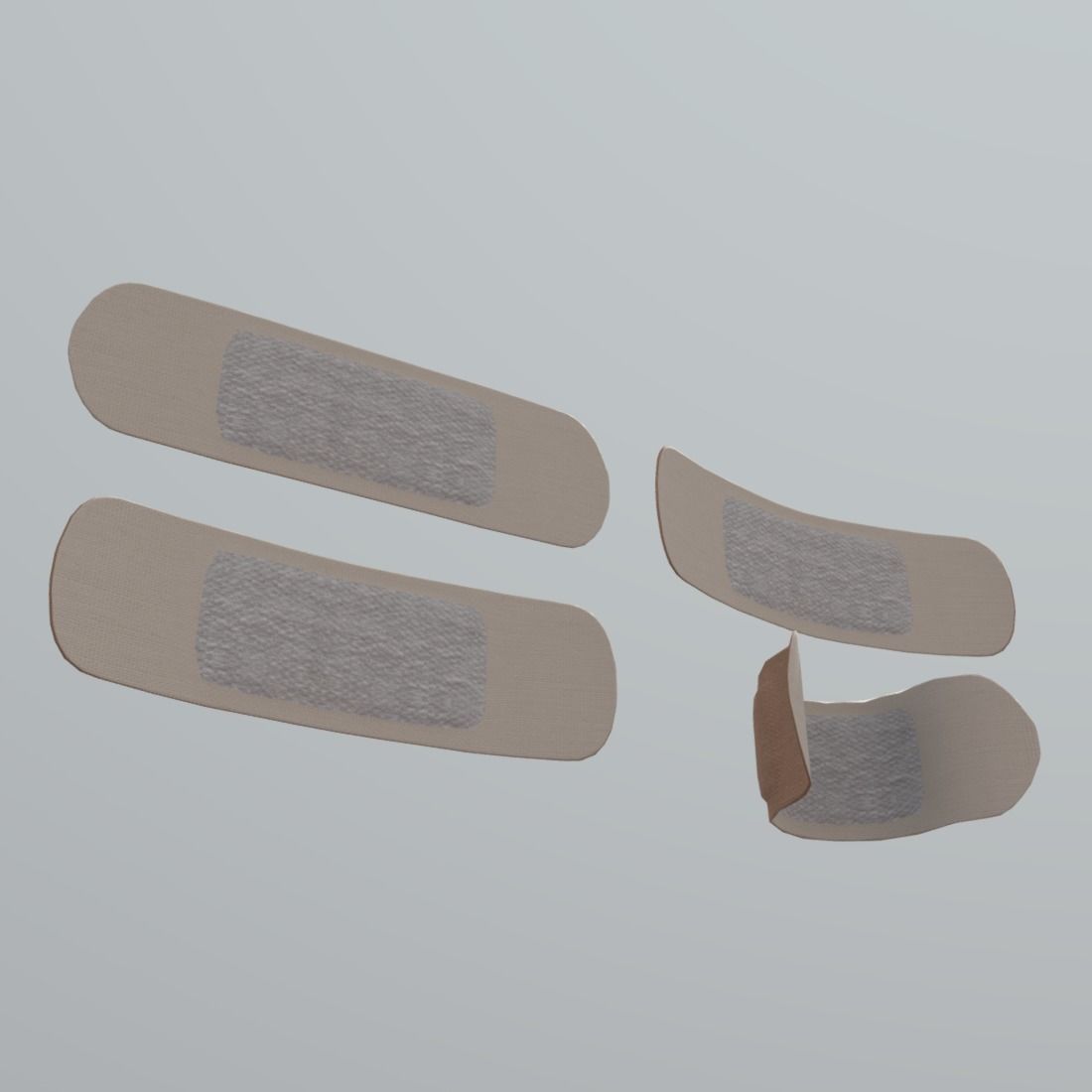 Sticking Plaster Low-poly 3D model_6