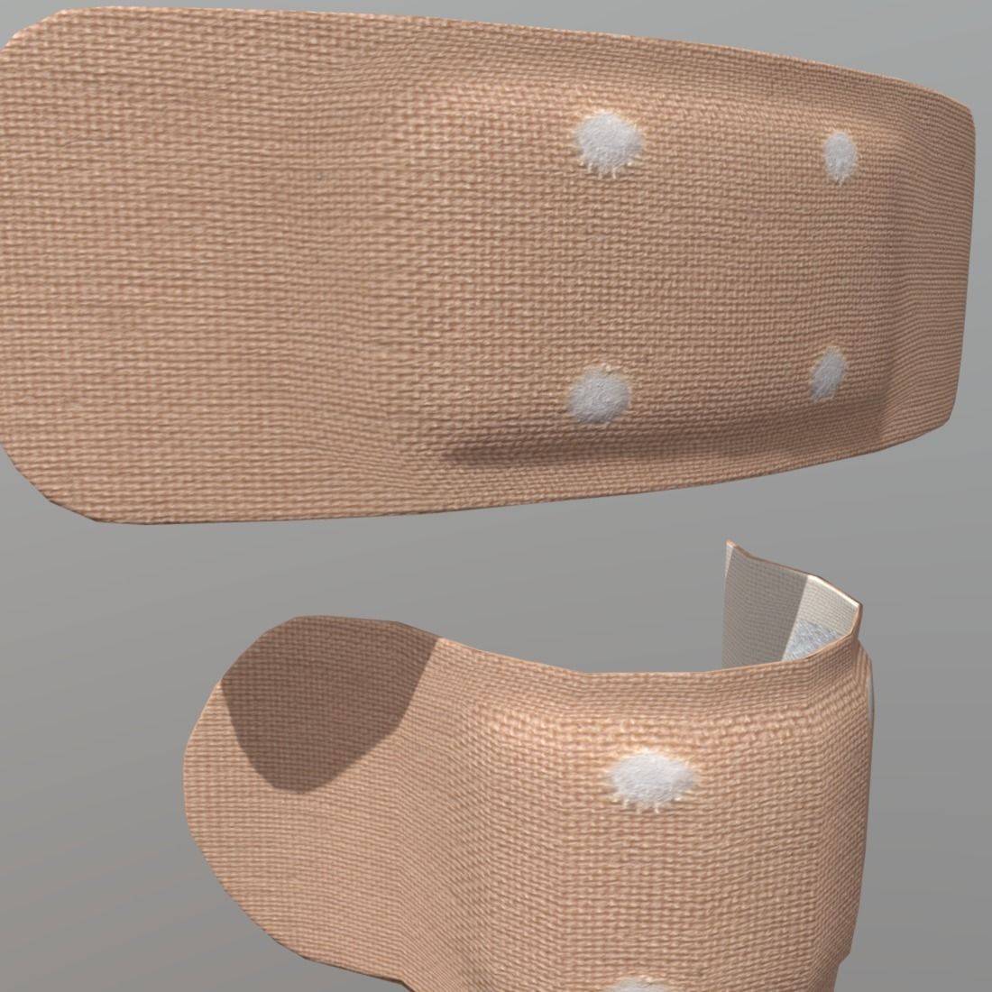 Sticking Plaster Low-poly 3D model_13