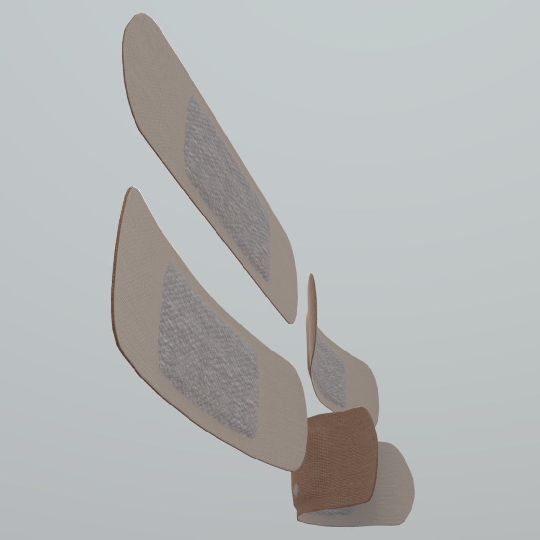 Sticking Plaster Low-poly 3D model_5